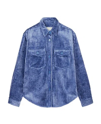 Isabel Marant Long-sleeved Casual Jacket In Blue