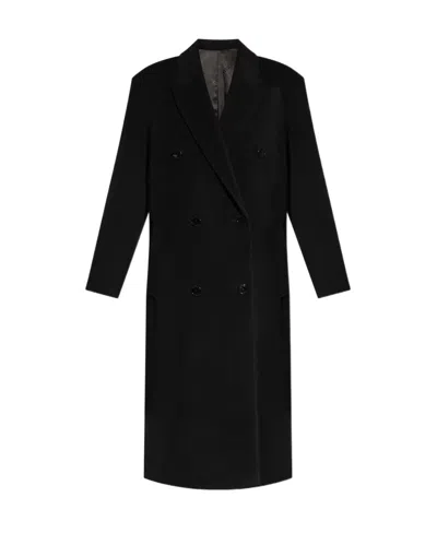 Isabel Marant Long-sleeved Coat In Black