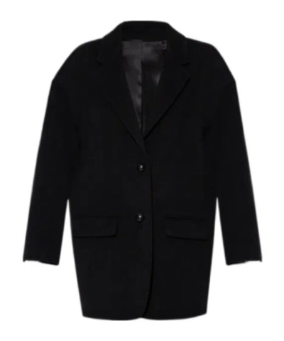 Isabel Marant Long-sleeved Coat In Black