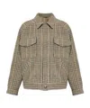 Isabel Marant Folco Checked Flap-pocket Jacket In Neutral