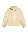 Isabel Marant Dylany Press-stud Puffer Jacket In Nude