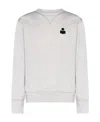 Isabel Marant Long-sleeved Crewneck Sweatshirt In White