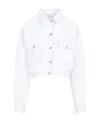 Isabel Marant Long-sleeved Denim Jacket In White
