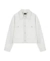 Isabel Marant Long-sleeved Denim Jacket In White