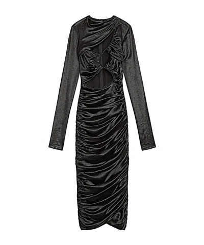 Isabel Marant Long-sleeved Dress In Black