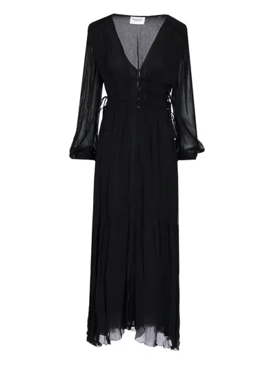 Isabel Marant Long-sleeved Dress In Black