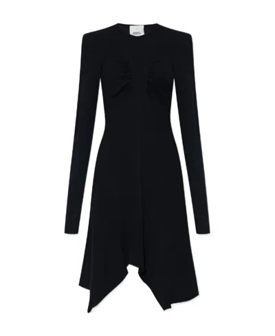 Isabel Marant Long-sleeved Dress In Black