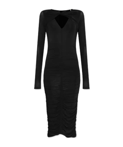 Isabel Marant Long-sleeved Dress In Black