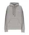 Isabel Marant Long-sleeved Hooded Sweater In Gray