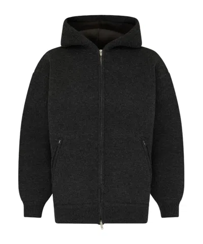 Isabel Marant Long-sleeved Hooded Sweatshirt In Black
