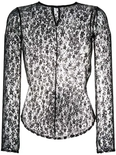 ISABEL MARANT LONG-SLEEVED LACE TOP