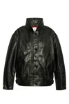 Isabel Marant Long-sleeved Leather Jacket In Black