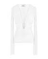 Isabel Marant Long-sleeved Pleated Detail Blouse In White
