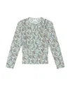 Isabel Marant Long-sleeved Printed Shirt In Gray