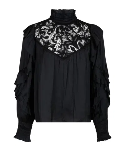 Isabel Marant Long-sleeved Shirt In Black