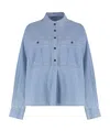 Isabel Marant Long-sleeved Shirt In Blue