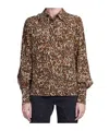 Isabel Marant 'teysa Silk Leopard Print In Brown