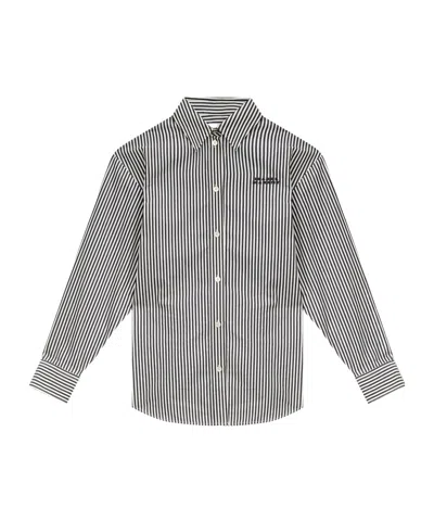 ISABEL MARANT ISABEL MARANT FABRIZA PINSTRIPED LONG-SLEEVED SHIRT
