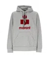 Isabel Marant Hooded Sweater Drawstring Kangaroo Pocket In Gray