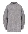 Isabel Marant Long-sleeved Sweater In Gray