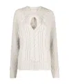 Isabel Marant Noelys Keyhole Jumper In Gray