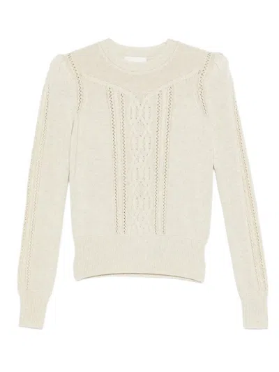 Isabel Marant Long-sleeved Sweater In Neutral