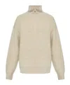 Isabel Marant Long-sleeved Sweater In Nude