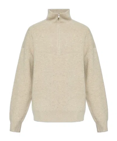 Isabel Marant Long-sleeved Sweater In Nude