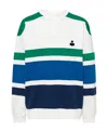 Isabel Marant Meyoan Striped Sweatshirt In White