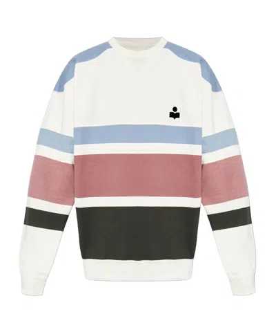 ISABEL MARANT ISABEL MARANT MEYOAN LOGO FLOCKED SWEATSHIRT