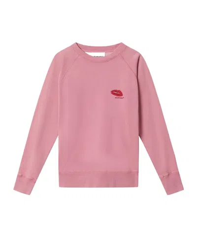 Isabel Marant Long-sleeved Sweatshirt In Pink