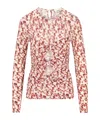 Isabel Marant Gladice Top Garnet In Pink