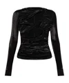 Isabel Marant Long-sleeved Top In Black
