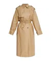 Isabel Marant Freanne Long Trench Coat In Nude