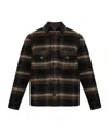 Isabel Marant Kervon Check-pattern Shirt Jacket In Brown
