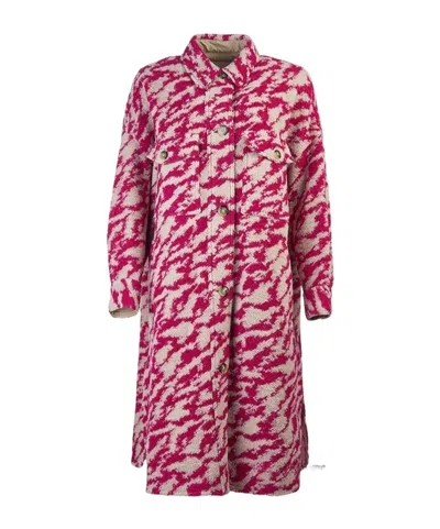 Isabel Marant Long-sleeved Coat In Pink