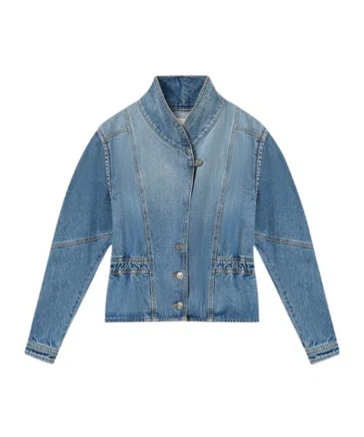 Isabel Marant Long-sleeved Denim Jacket In Blue