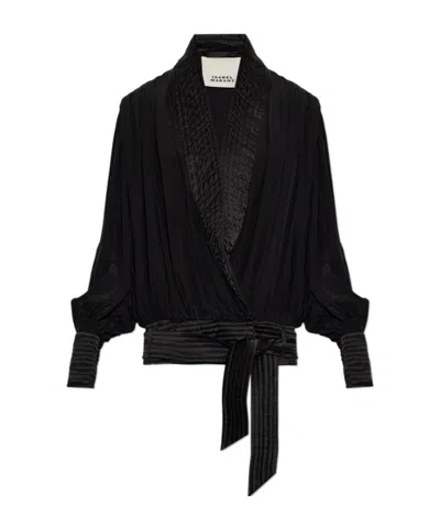 Isabel Marant Long-sleeved Shirt In Black