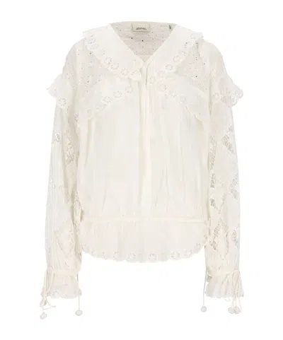 Isabel Marant Long-sleeved Shirt In White