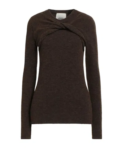 Isabel Marant Long-sleeved Sweater In Brown