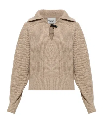 Isabel Marant Long-sleeved Sweater In Brown