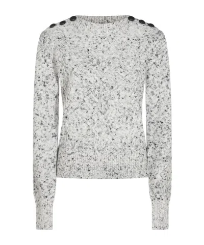 Isabel Marant Long-sleeved Sweater In Gray