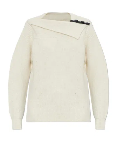 Isabel Marant Thais Ribbed Alpaca-blend Sweater In Neutral