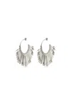 Isabel Marant Aria Hoop Earrings In Silver-finish Brass In Yellow