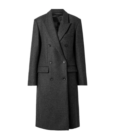Isabel Marant Loose And Comfortable Overcoat In Gray