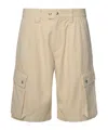 Isabel Marant Knee Length Cargo Pockets Shorts In Beige