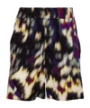 Isabel Marant Vatauya Elastic Waist Shorts In Black