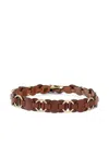 Isabel Marant Lota Disc Leather Belt In Brown