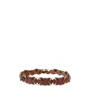Isabel Marant Lota Disc Leather Belt In Brown