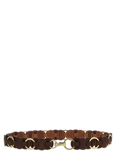 Isabel Marant Belt "linkage" Gold-tone Hardware In Brown